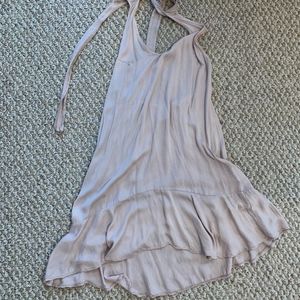 American Eagle Light Pink Halter/ Backless Dress